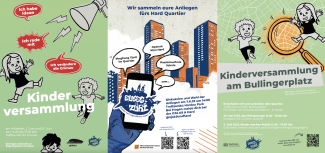 Im Mai und Juni 2023 finden drei Kinder- und Jugendversammlungen im Kreis 4 und 9 statt.