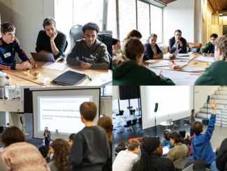 Diskussionen an der 1. städtischen Jugendkonferenz