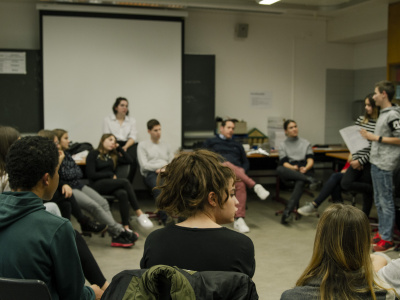 News engage-Atelier Gruppendiskussion mit Jugendlichen