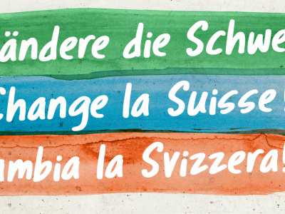 Verändere die Schweiz Logo