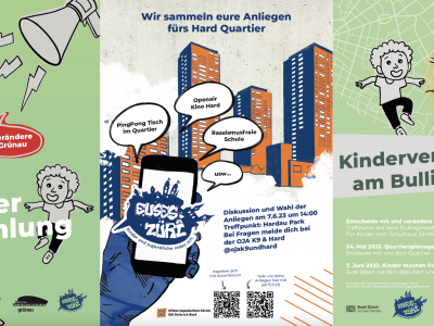 Im Mai und Juni 2023 finden drei Kinder- und Jugendversammlungen im Kreis 4 und 9 statt.